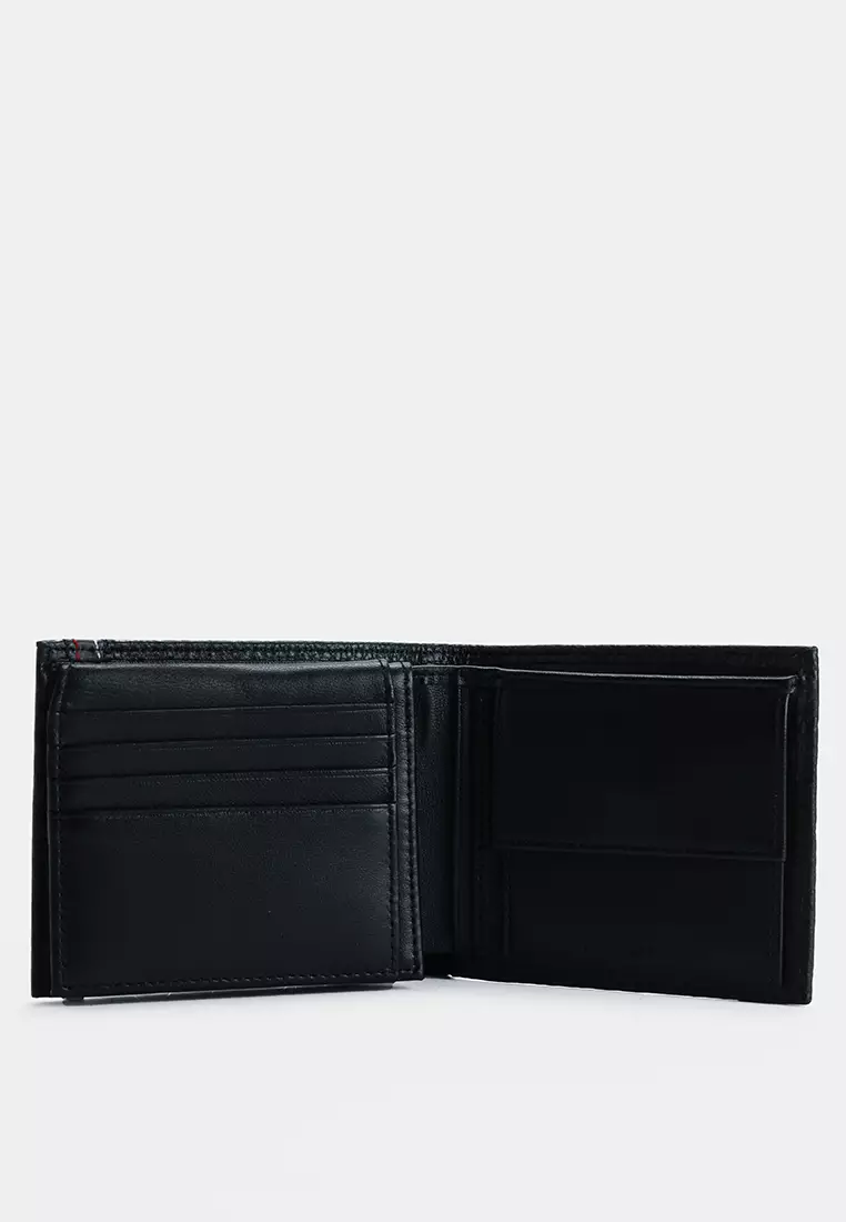 商標皮革雙摺銀包 - TH Mainline