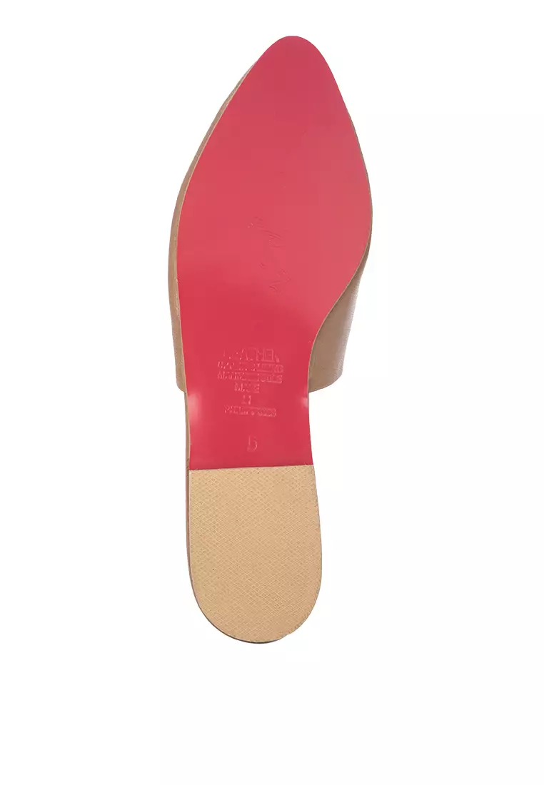 Leather Flats Mules