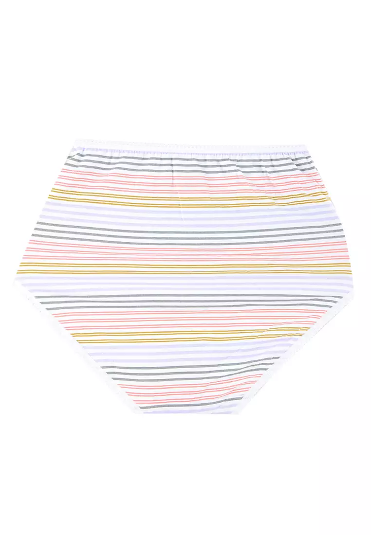 5pk Cotton Lycra Printed Full Briefs