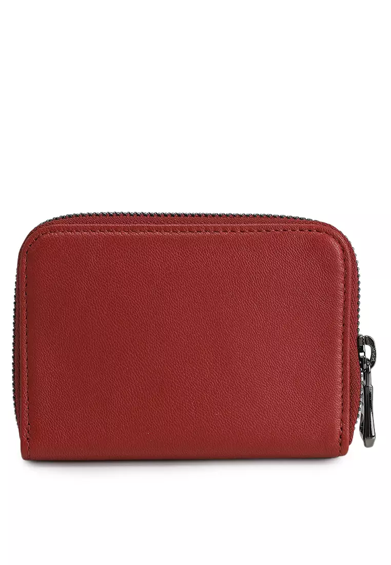 Le Pliage Cuir Zipped Card Holder (tr)