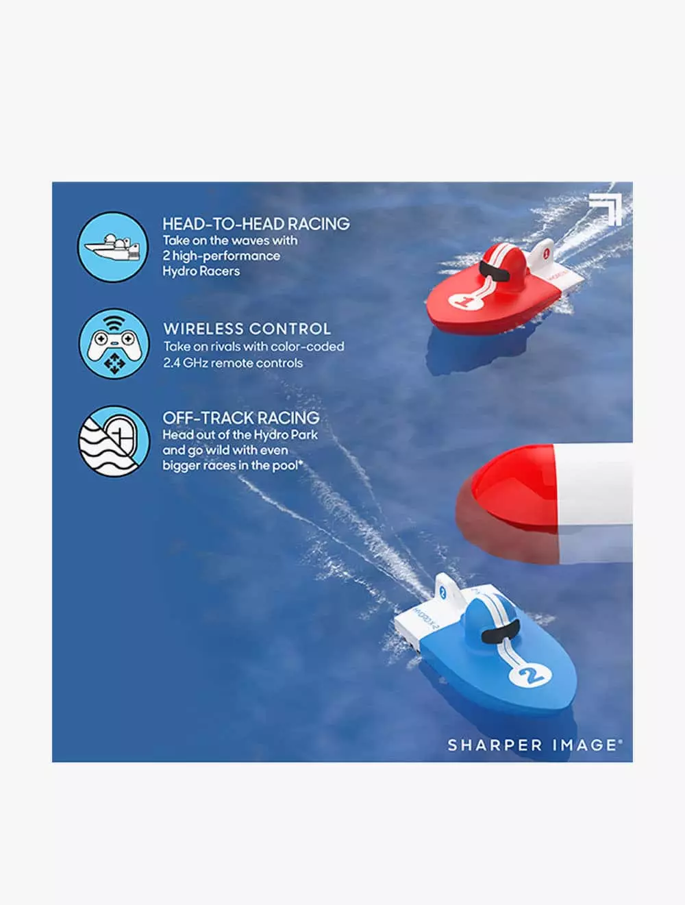 Sharper Image Toy RC Hydro Park Racers with Pool - DCP1212010021 - Multicolor