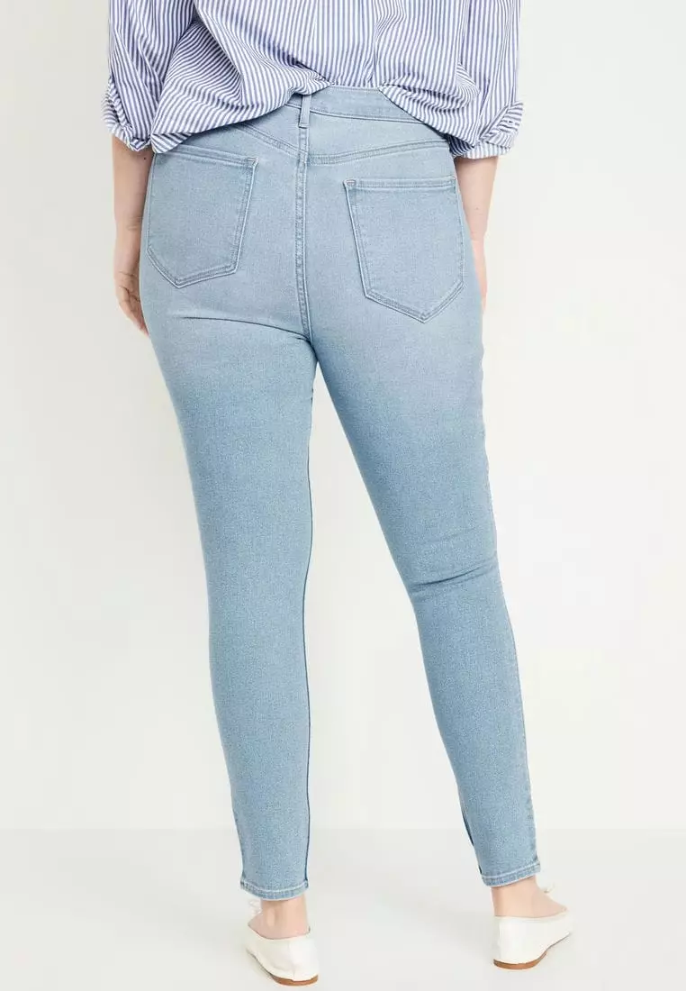 Extra High-Waisted Rockstar 360° Stretch Super-Skinny Ankle Jeans for Women