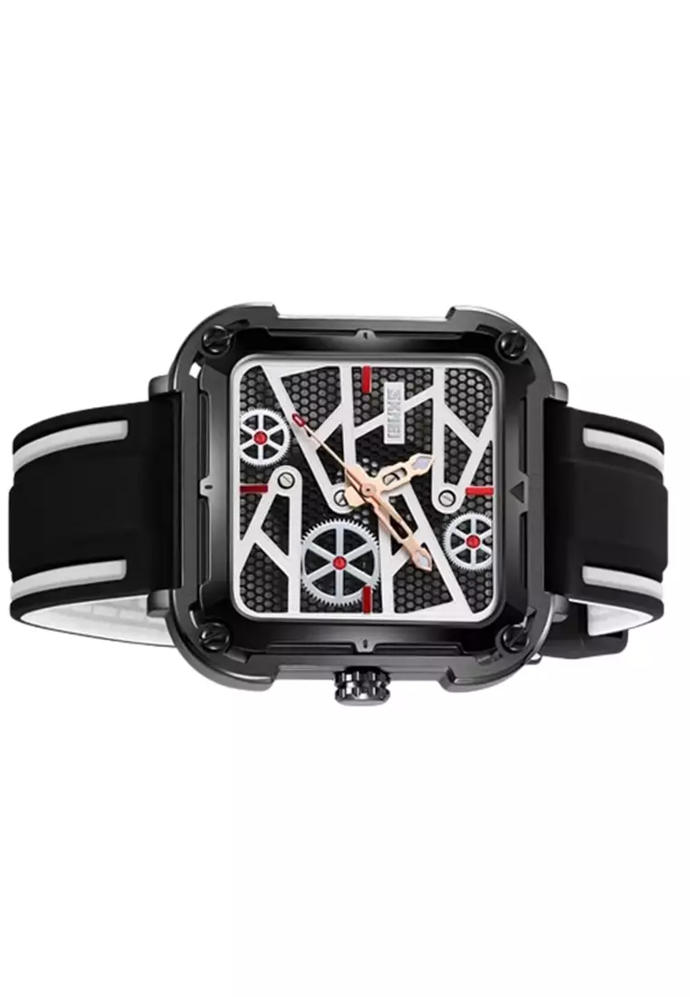 Jam Tangan Analog Pria Sporty 9363 ORIGINAL - Black