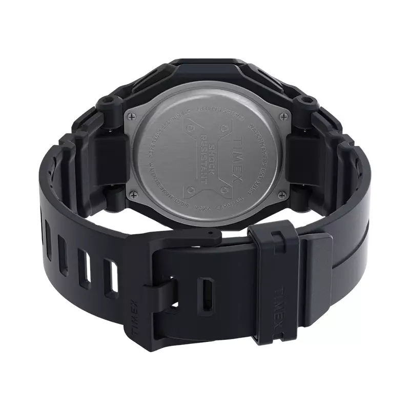 Jam Tangan Pria Timex Command Encounter TW2V93800 Digital Dial Dark Grey Resin Strap