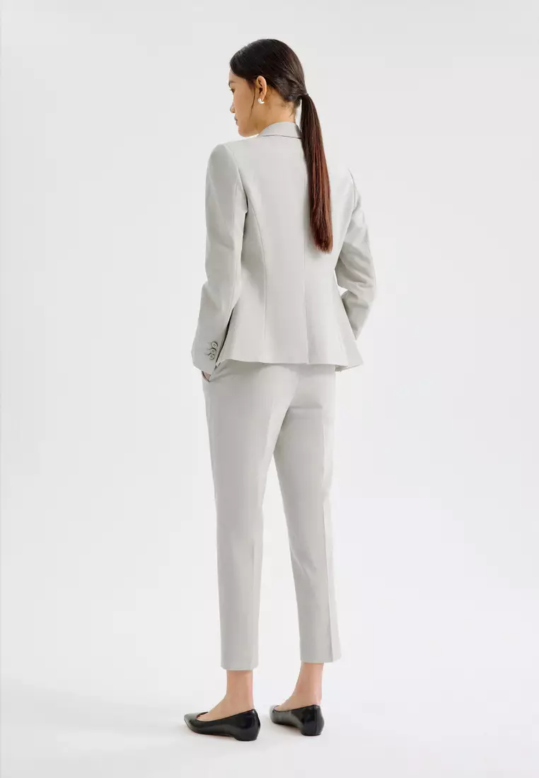 長袖修身西裝外套