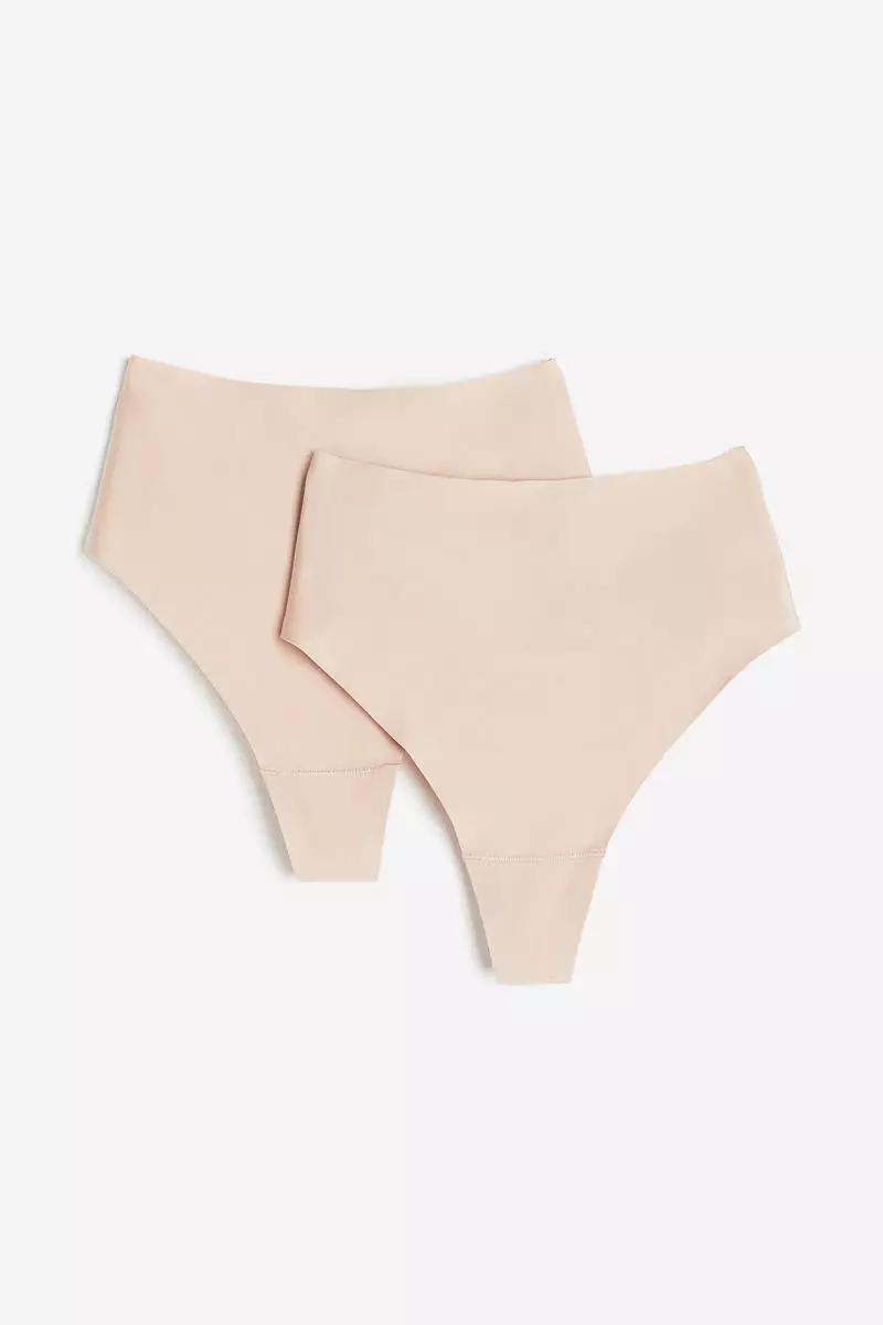 2-pack Invisible Light Shape Thong briefs