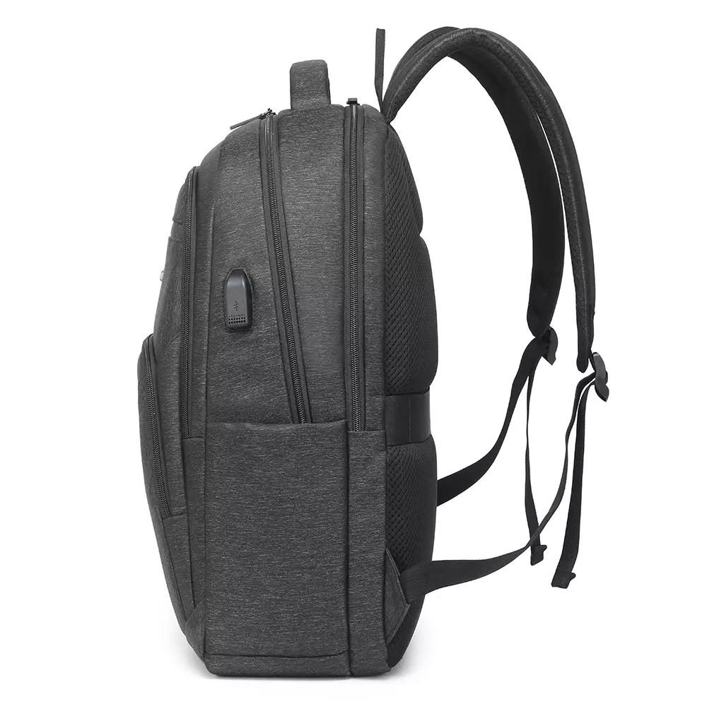 Navy Club Tas Ransel Laptop EJA - Backpack Daypack USB Port Tas Pria Wanita Free Bag Cover