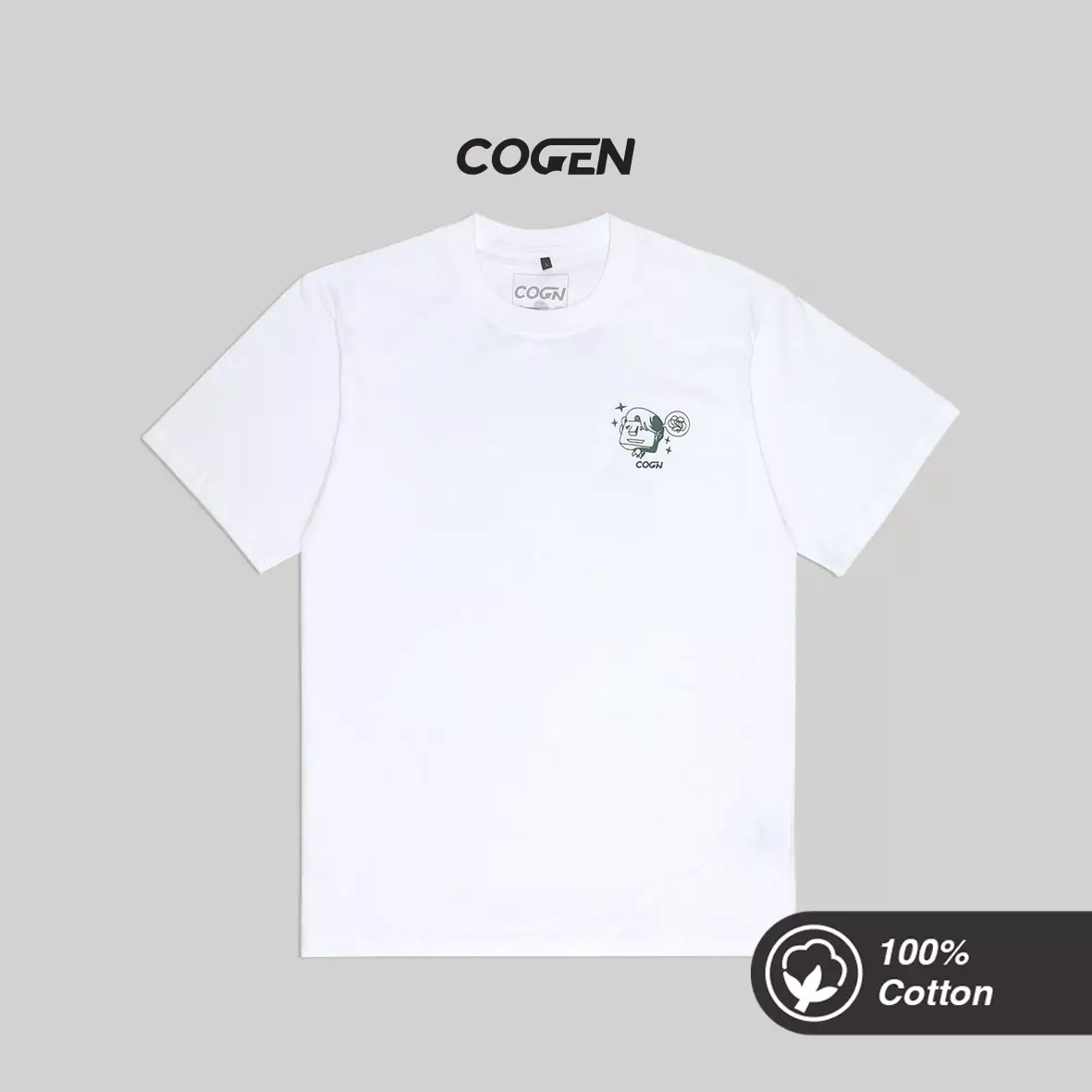 Cogen Kaos Tshirt Putih T Shirt White Basic - Doing Us Right Now