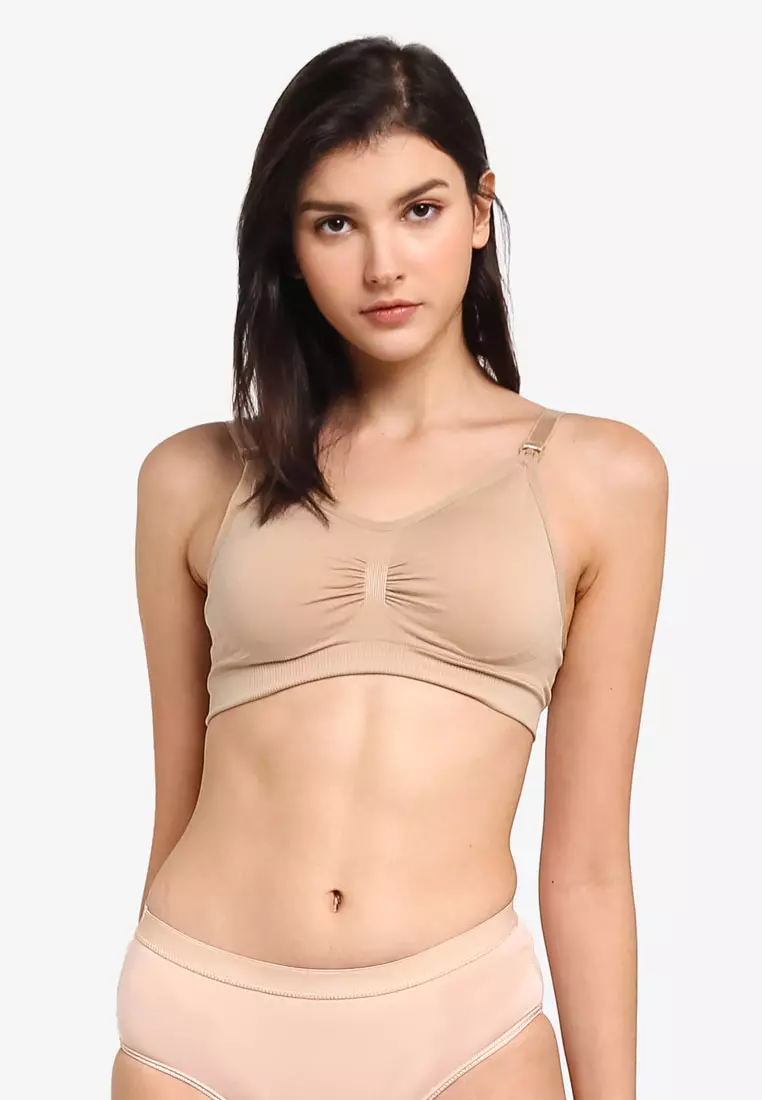 Buy Bove by Spring Maternity Marlie Bamboo Removable Straps Bra Nude Online
