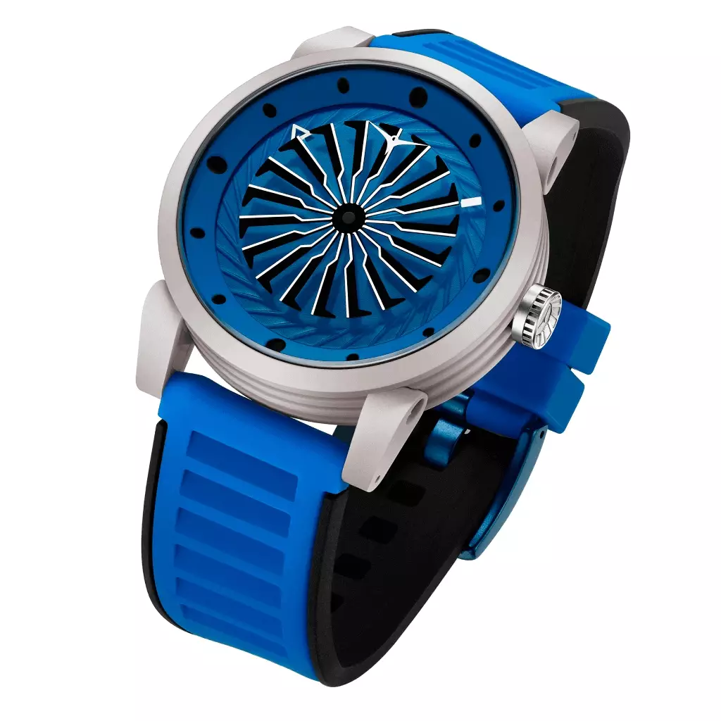 Jam Tangan Pria Automatic Zinvo Airblade Rush Blue Dial