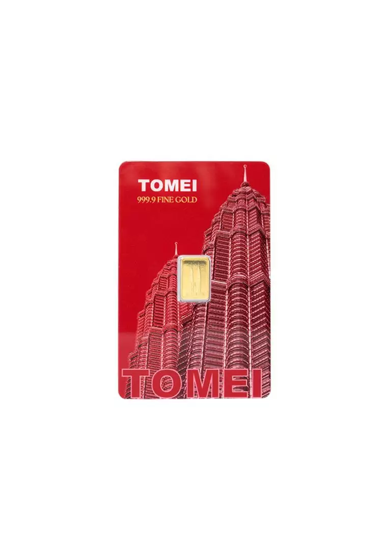 [Tomei Exclusive] KLCC Twin Towers Wafer | 1 Gram | Fine Gold 9999