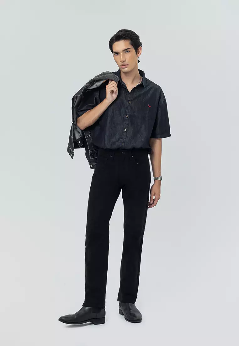 NEW MILAN BLACK Celana Panjang Jeans Colored Denim - Celana Panjang Colored Denim Pria