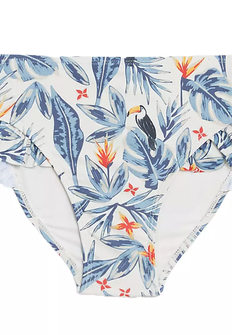 Printed Frill Detail Mini Me Bikini