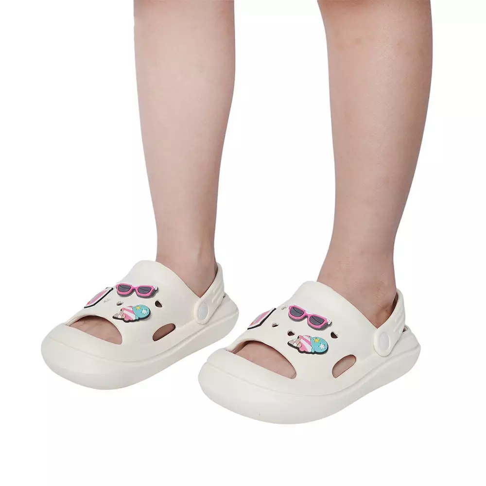 KIDDY STAR UKURAN 26 SANDAL ANAK CLOGS SLING - KREM