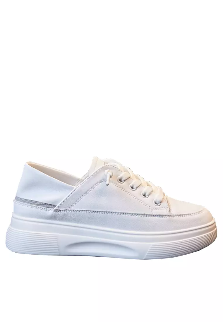 Twenty Eight Shoes Platform Split Leather Sneakers RX2516