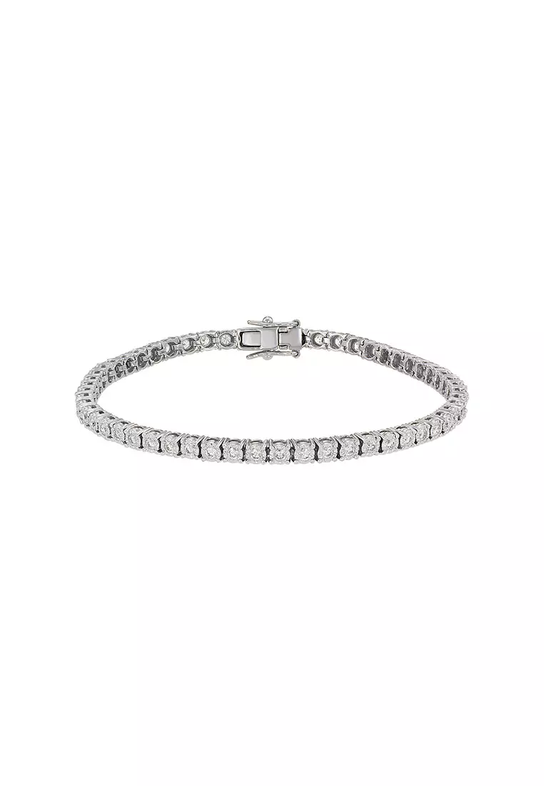 HABIB Diamond Bracelet in 750/18K White Gold 67242