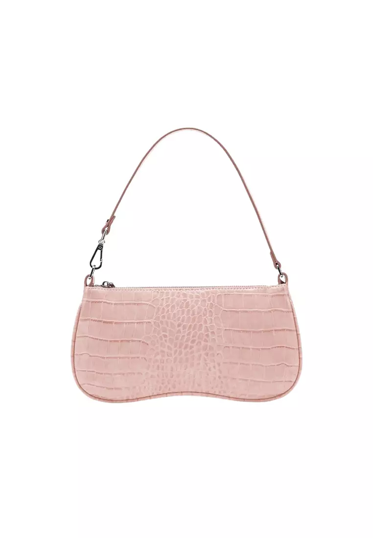 JW Pei Eva Shoulder Bag - Pink Croc