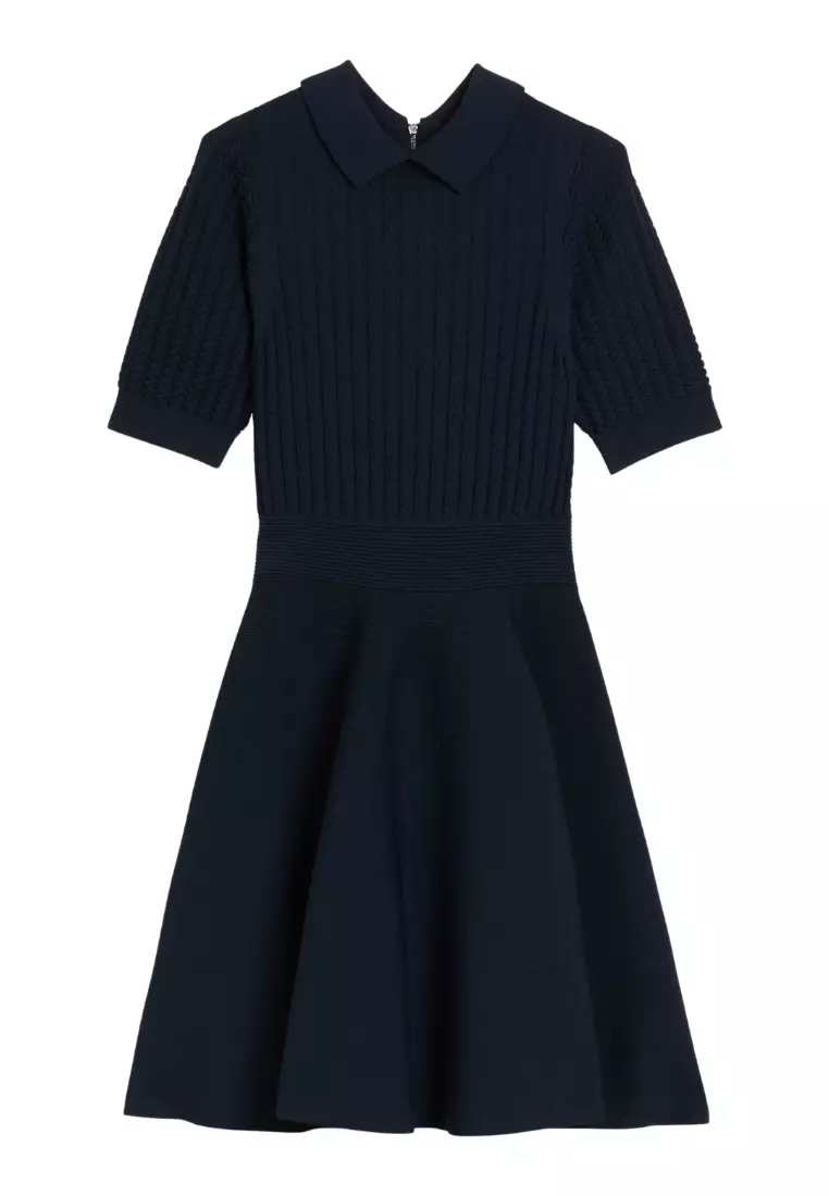 Ted Baker MIIAAA Knitted Skater Dress With Collar