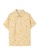 A-IN GIRLS 黃色 簡約格紋短袖襯衫 C38B5AA6BACE2CGS_4