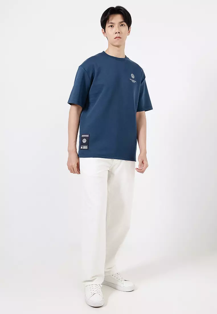 VOLKSWAGEN MEN OVERSIZED LOGO ROUND NECK TEE