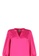 Anne Klein pink Split Neck Satin Puff Sleeve Blouse C79A5AA17E7BFAGS_4