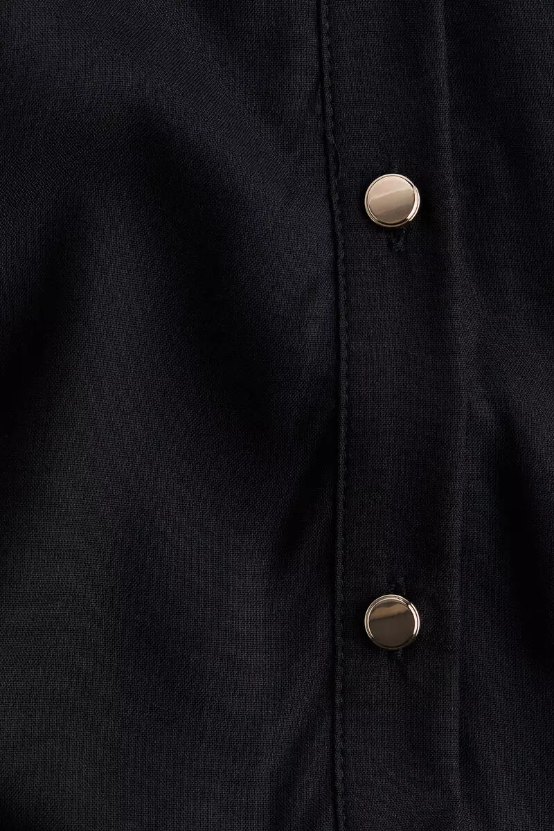 Tie-belt shirt dress