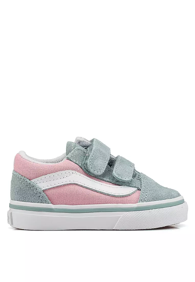 Grey and pink old skool vans best sale