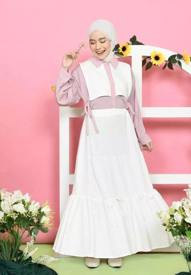 Pita Ruffle Skirt - White M18801 R79S5