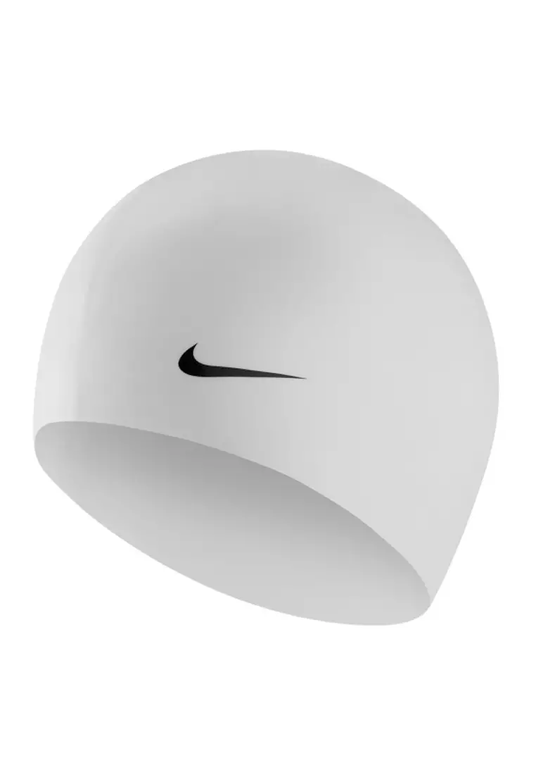 Nike Logo Solid Silicone Swim Cap