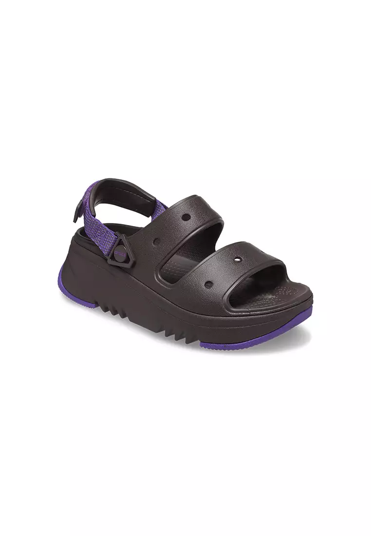 Discount on Crocs  shoes - SKU: Classic Hiker Xscape Sandal in Espresso Neon Purple