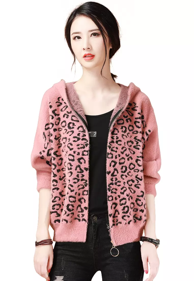 Girls animal clearance print cardigan