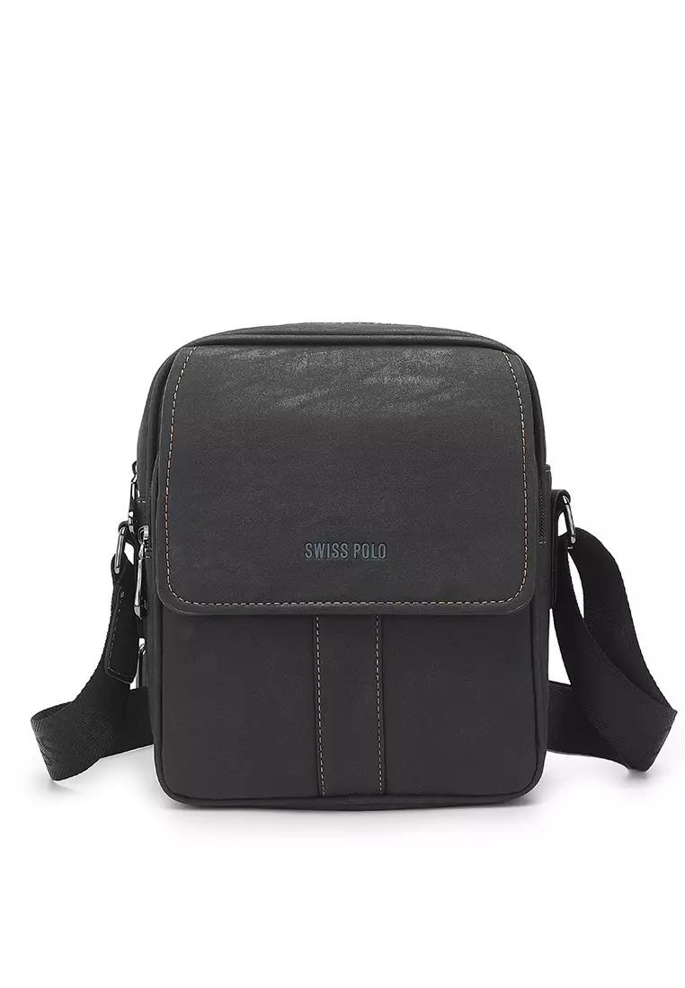 【未使用Sサイズ】 ブリストル　S/S BAGGY POLO Buy Swiss Polo Men's Sling Bag / Crossbody Bag - Black 2026 Online