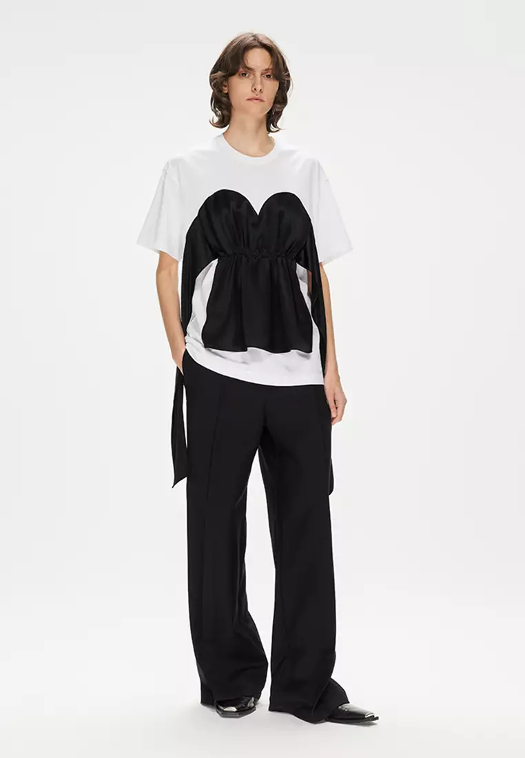 JNBY Women's Short-Sleeved Crewneck Cotton T-Shirt