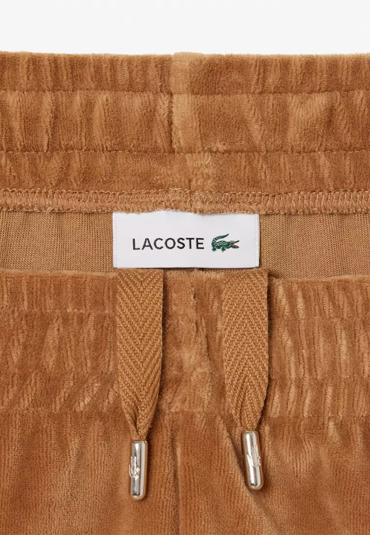 Trim Accent Velour Sweatpants