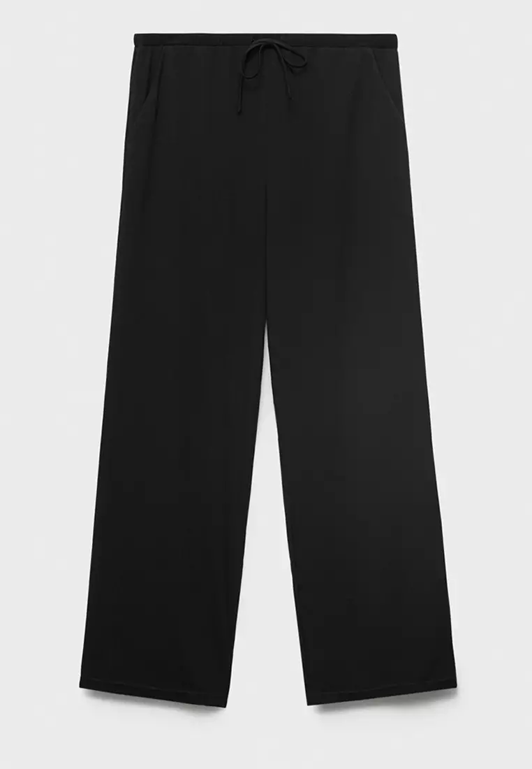 Drawstring Straight Trousers