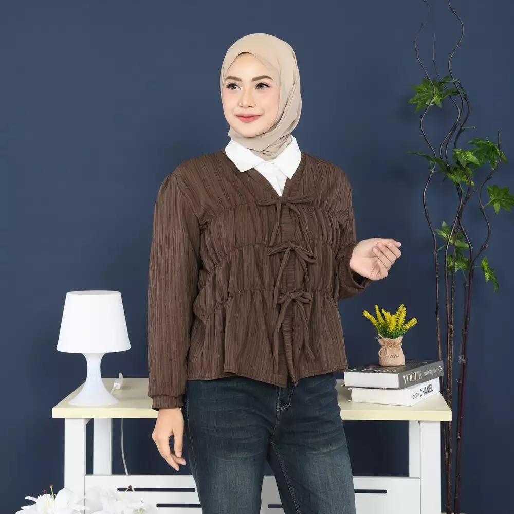 Cesya Outer Kerut - Coffee M19672 R69S3