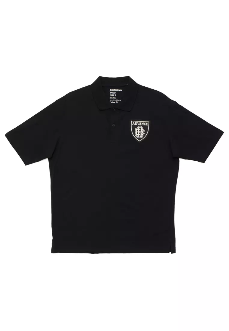 Giordano black 2025 polo shirt