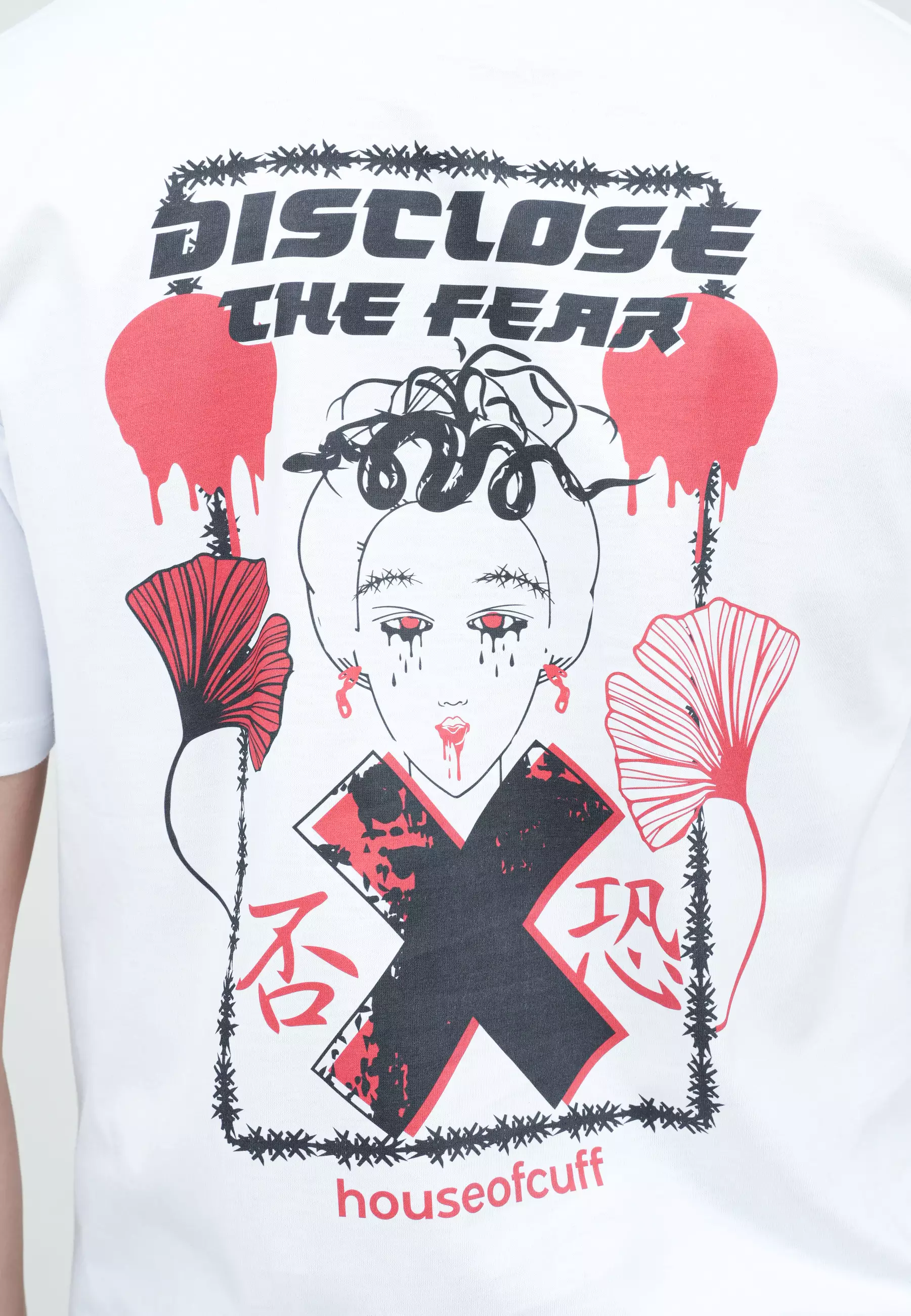 Houseofcuff T-shirt Kaos Putih Motif Disclose Tersedia Size S - 4XL