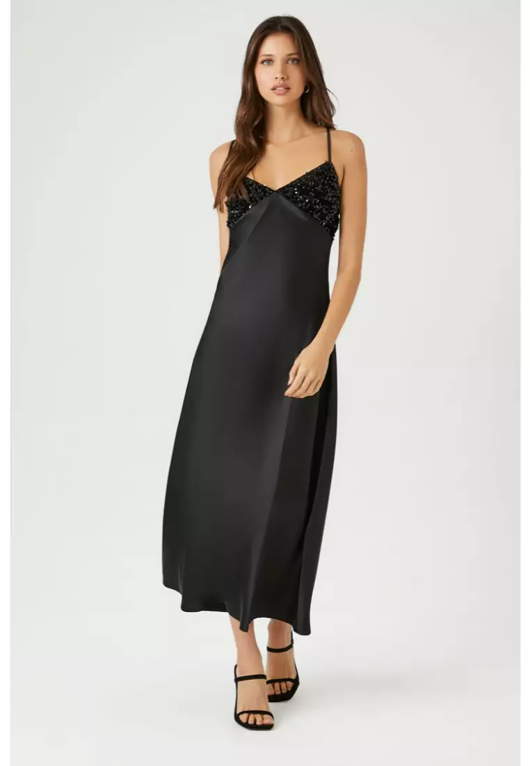 Forever 21 hotsell black sparkly dress