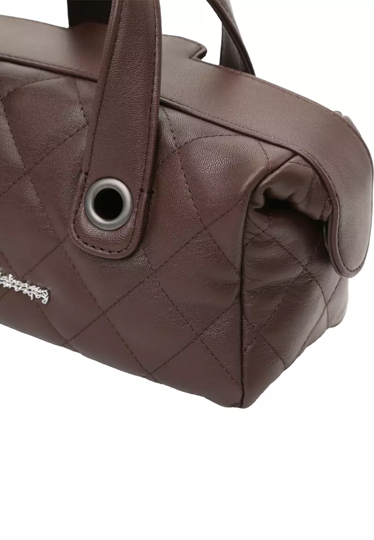 Chain Top Handle Tool Box Bag - Cacao