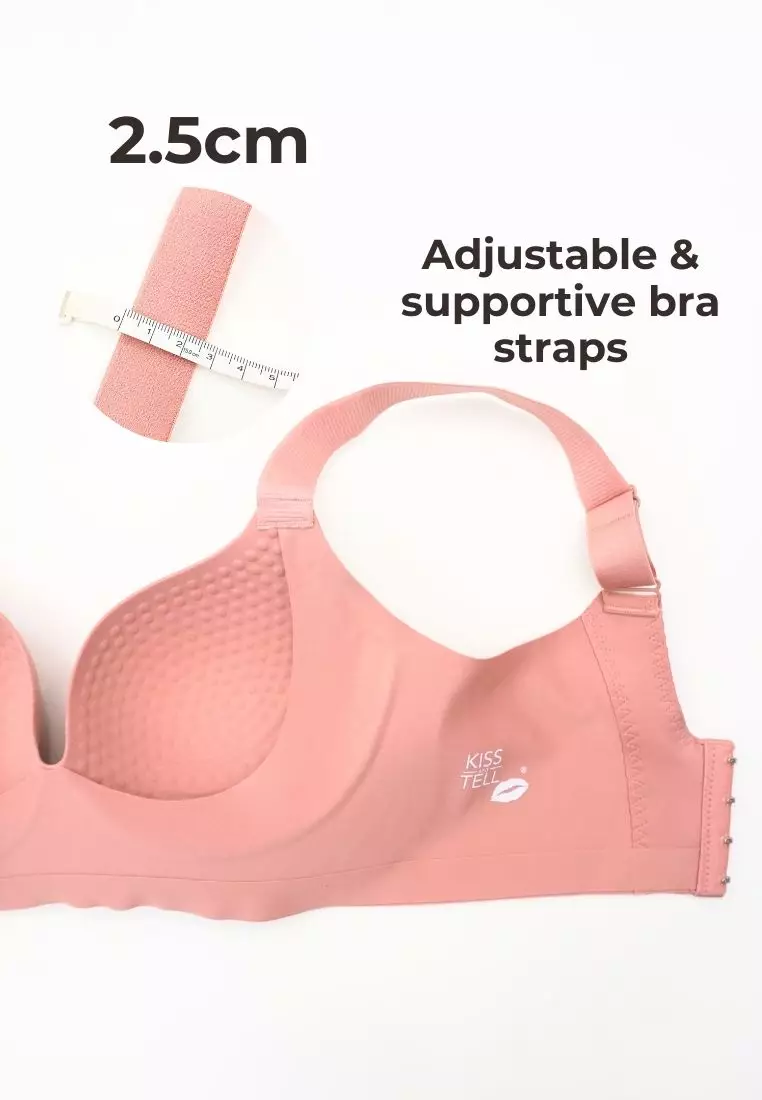 3 Pack Wynter Plus Size Wireless Bra Bundle - Taupe, Black, Brown