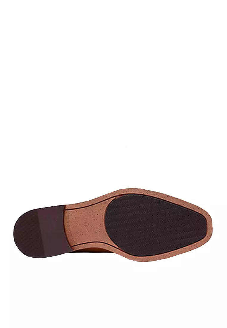 Suede patchwork business Footwear