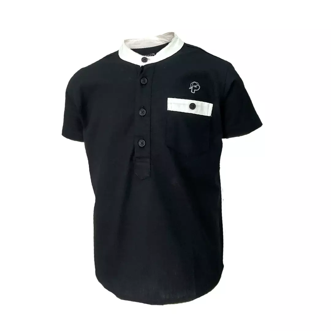 Pingu Koko Anak Laki Laki Shanghai Polos Pendek Hitam 91701630