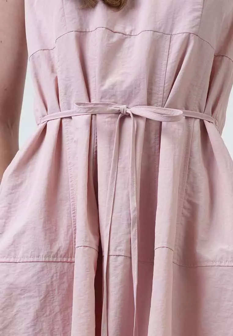 Andrea Panelled Midi Dress with Belt