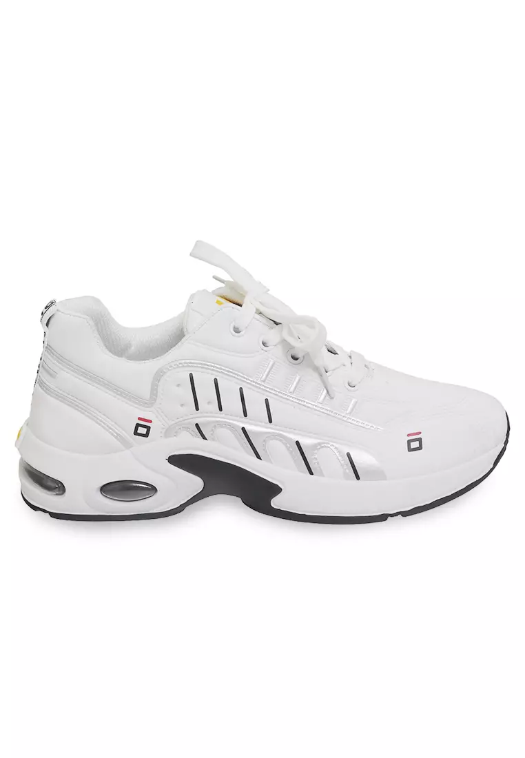 Anando Sepatu Sneakers Pria Anti Slip Casual Sporty Shoes Ringan Material Canvas ORIGINAL - White