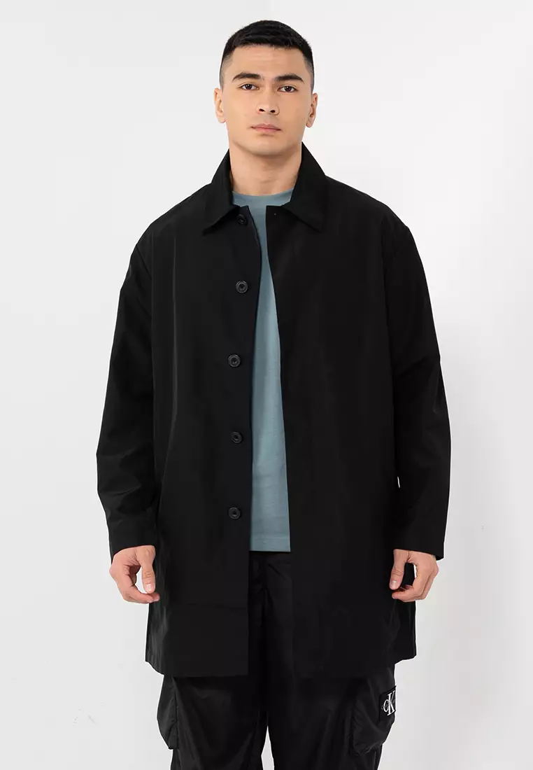 Calvin klein deals long coat mens