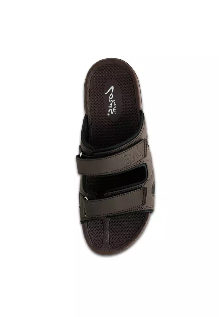 Men Slip On Faux Leather Classic Casual Sandals - 240241243