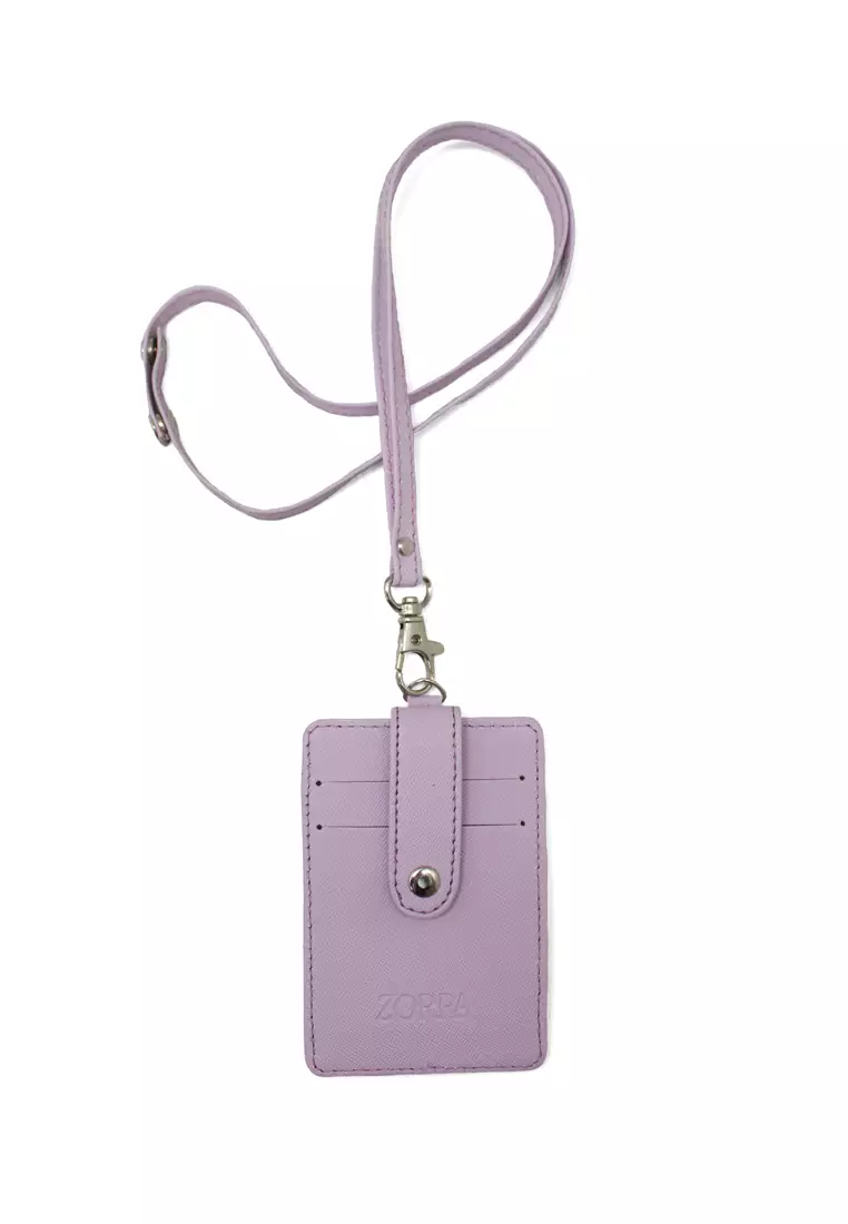 Jual ZORRA Lanyard ID Card Holder Wallet (Lilac) by ZORRA Dompet ID