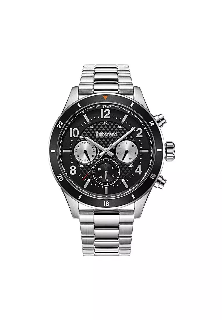 Buy Timberland Men's Hooksett Silver Stainless Steel Analog Watch