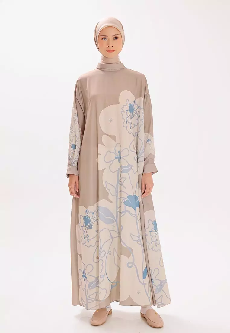 Ria Miranda Taupe Naia Dress